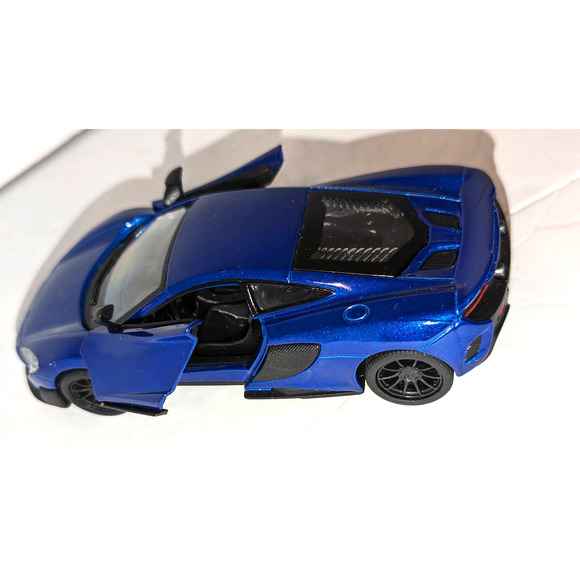Kinsmart 5" McLaren 675LT Diecast Model Toy Car 1:36 Pull Action- Blue - Picture 6 of 8